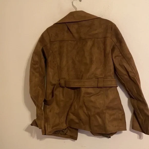 NWT EA COLLECTION ITALY STYLE BROWN JACKET SIZE LARGE